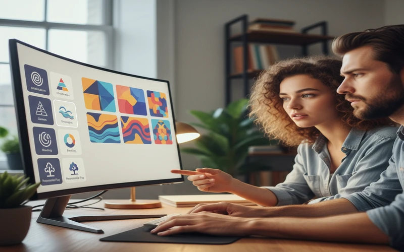 Online casino tutorial interface with educational modules